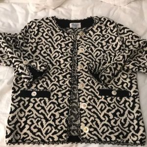 Vintage dunollie  looms jacket pearl buttons
